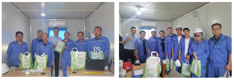 关怀一线 致敬匠心 | 尊龙凯时人生就博股份开展项目现场夏日“送清凉”慰问活动